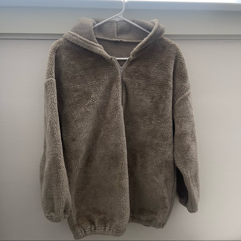 Nude Oversized Soft Hoodie